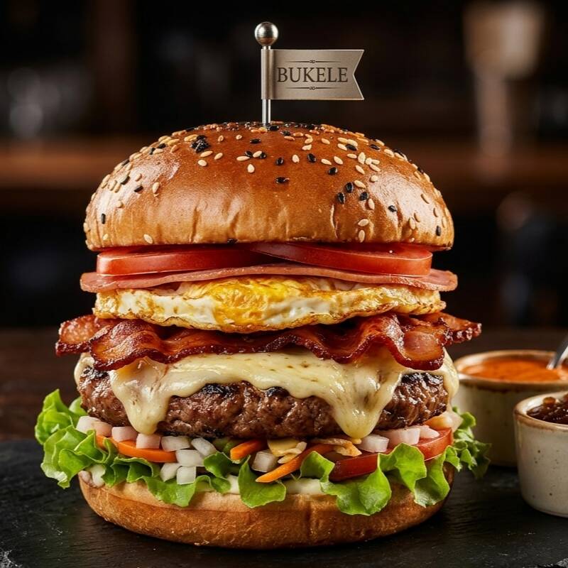 Hamburguesa Bukele