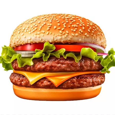 Hamburguesa Doble Carne con Papas