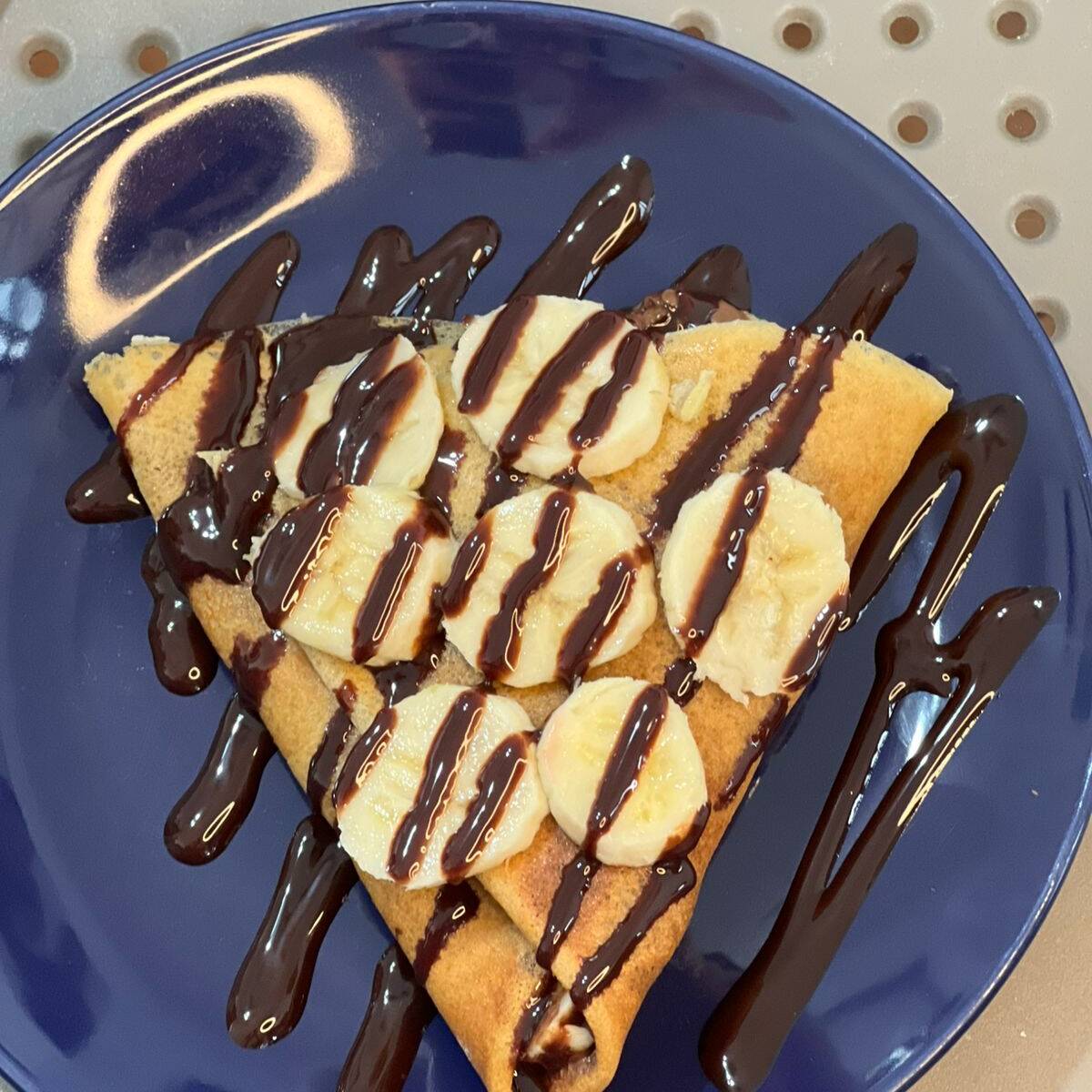 Crepa con nutella, fresa y platano