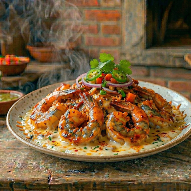 Camarones Gratinados