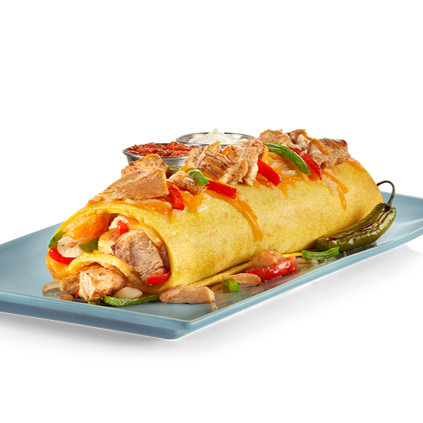 Chicken Fajita Omelette Porción Ligera