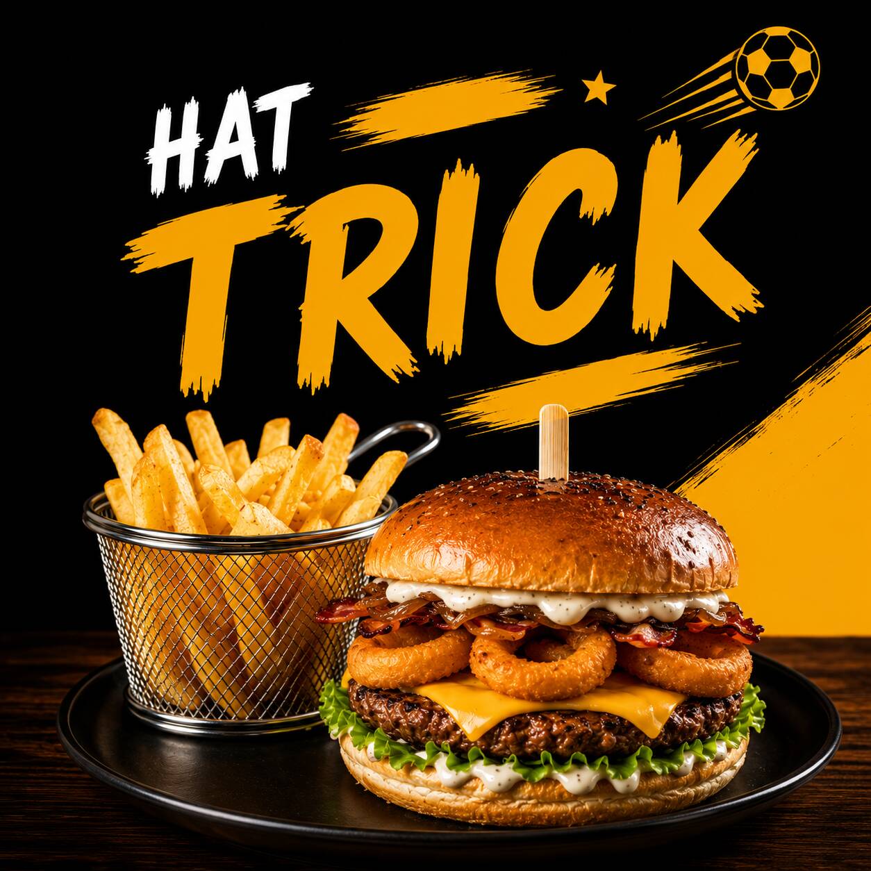 HAMBURGUESA HAT TRICK