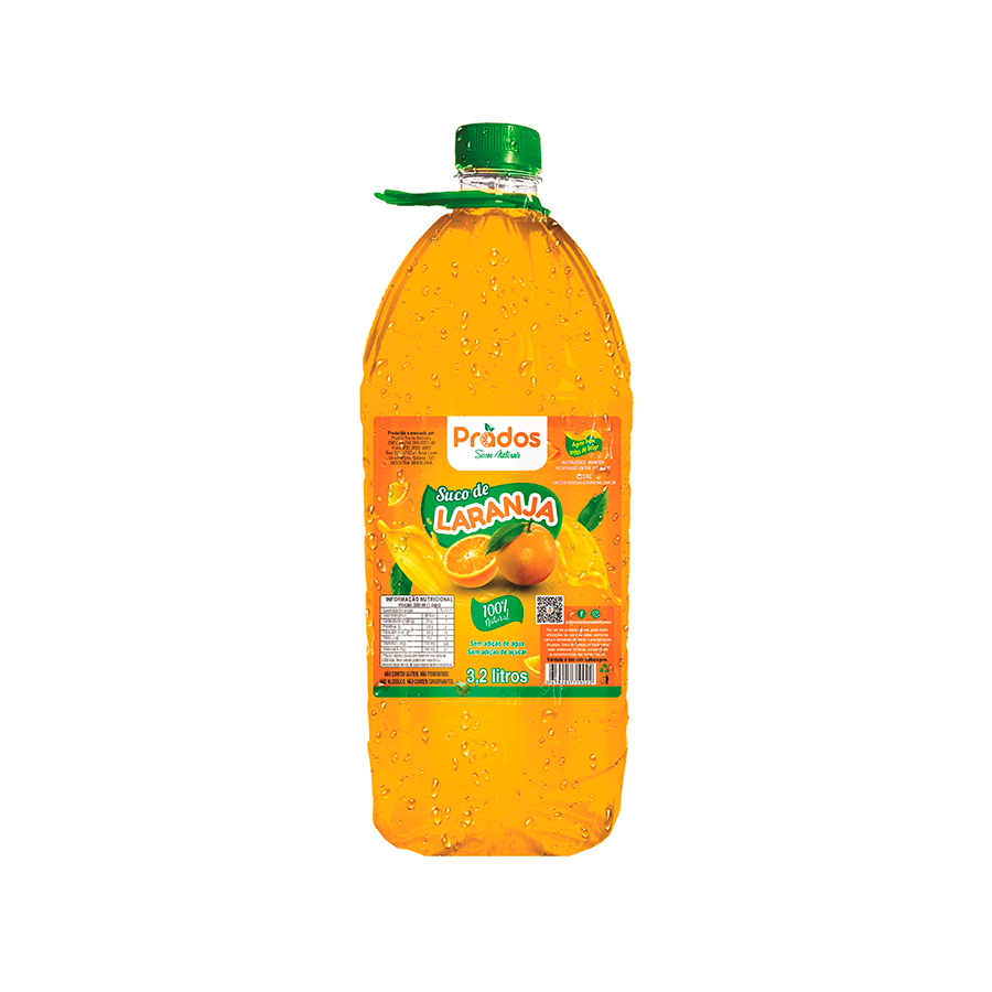 100% integral, somente o caldo da laranja, sem conservantes, sem adição de agua, sem adição de açucares