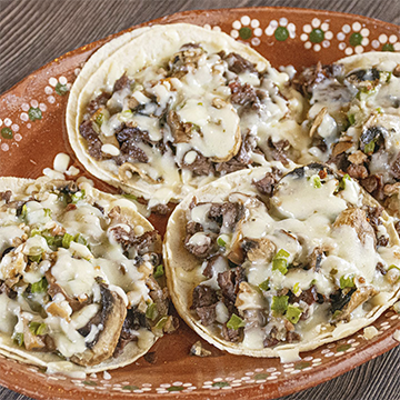 TACOS ESPECIALES GRATINADOS
