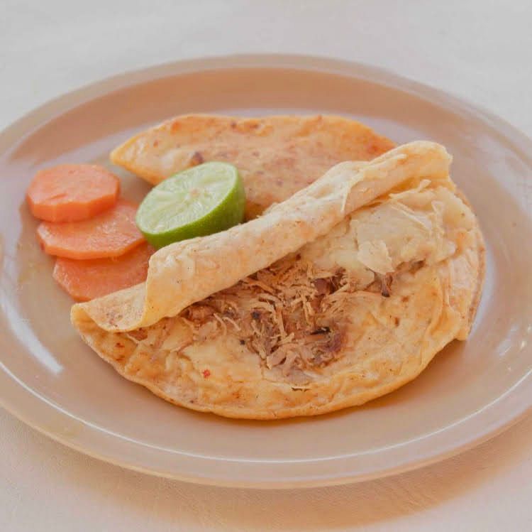 Taco de Machaca con Papa