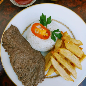 Bistec con Papas