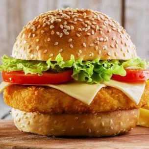 Hamburguesa Pollo Apanada