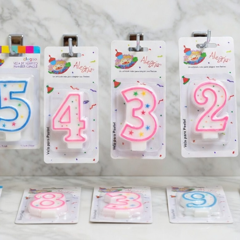 Vela Pastelera de Numero