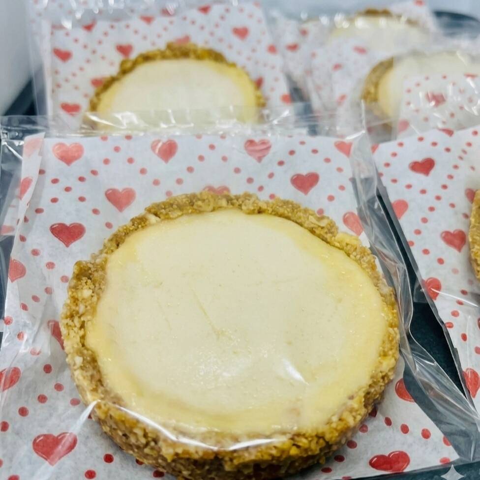 Pie de Queso Individual Frío, con Base de Galleta