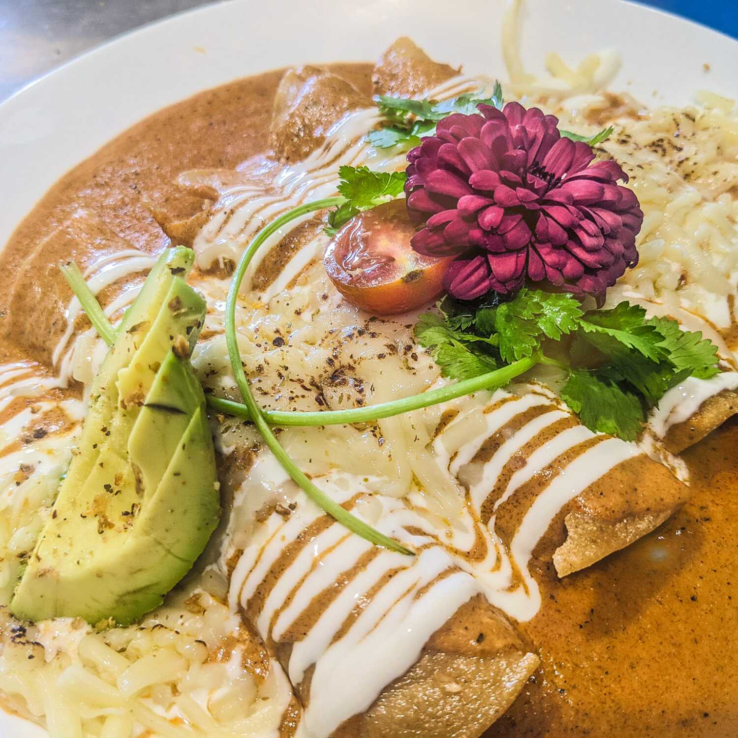 Enchiladas cremosas