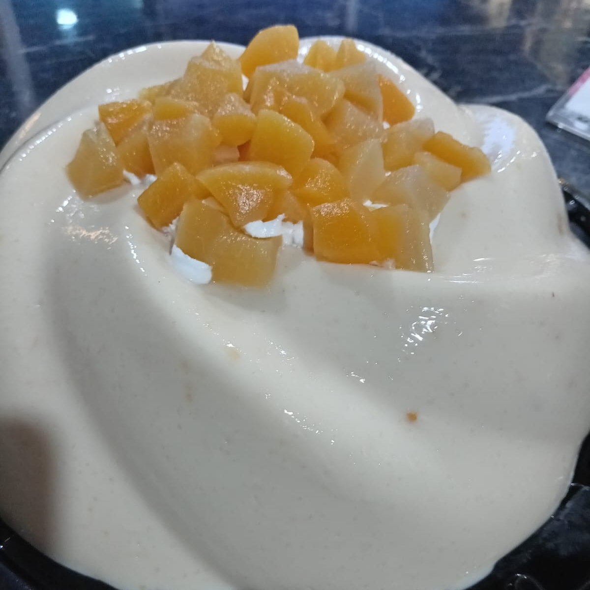 Gelatina Grande de Yogurt de Durazno