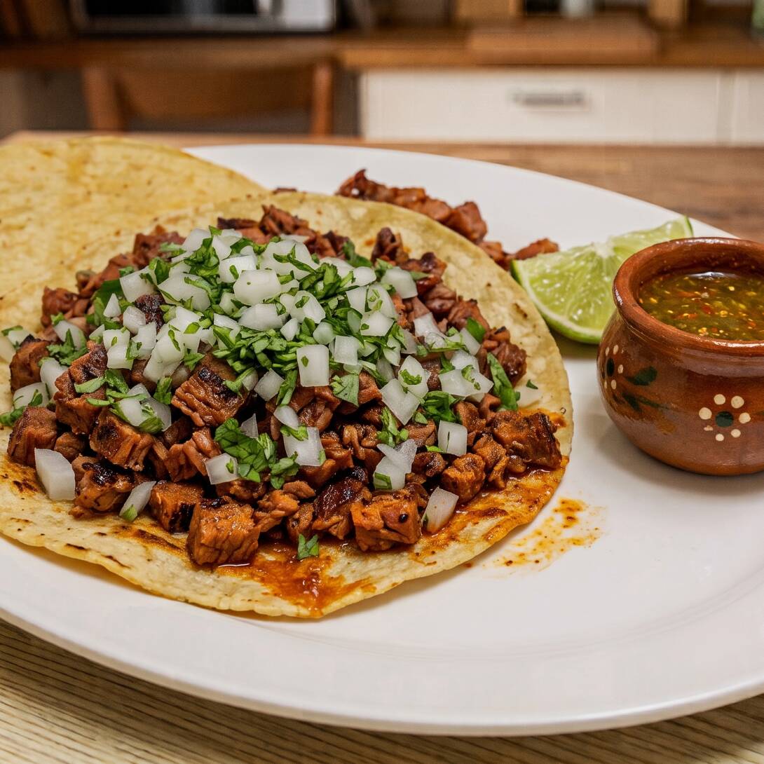 Taco de Cecina Enchilada