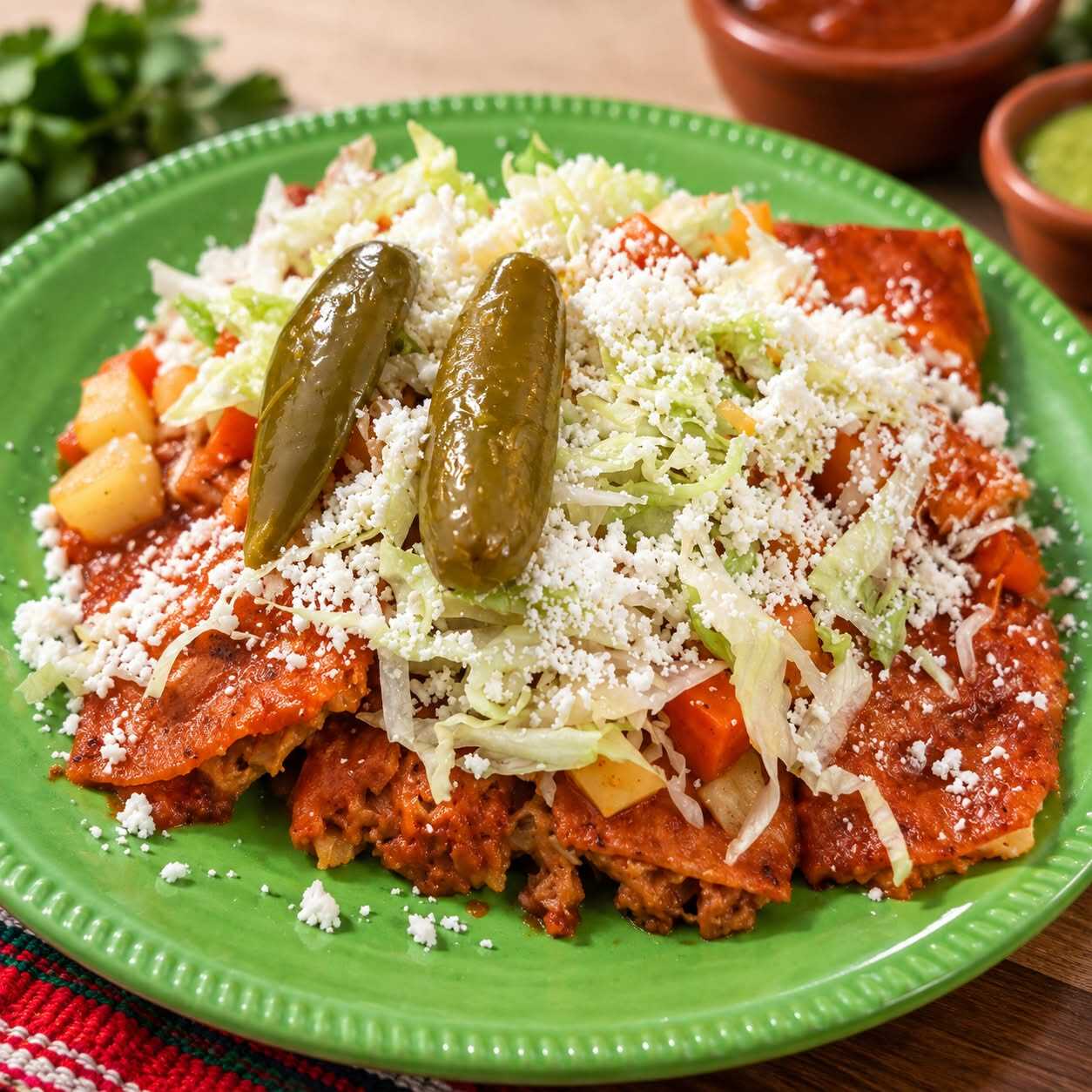 Enchiladas Morelianas Sencillas