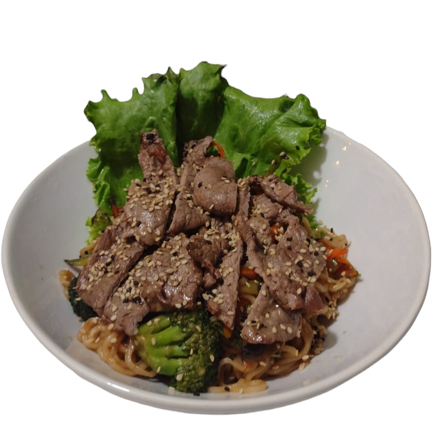 Yakisoba de res