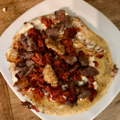Campechano Bistec más Chorizo