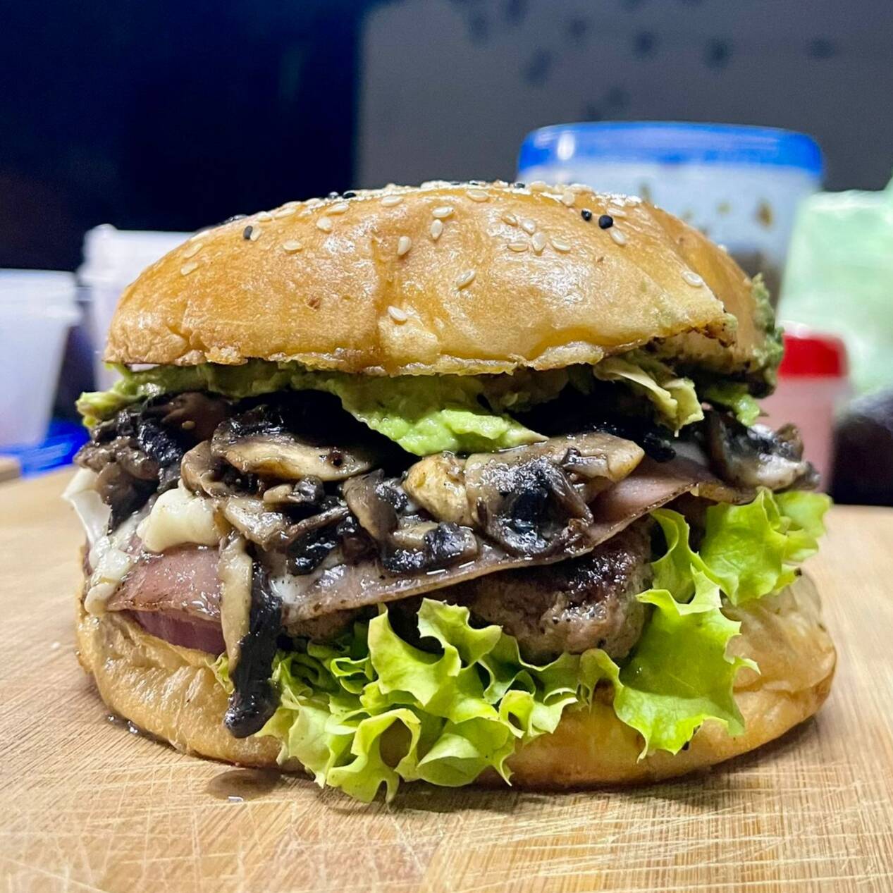Champiburger 200 Gr C/papas