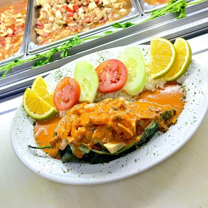 Chile Relleno de Mariscos