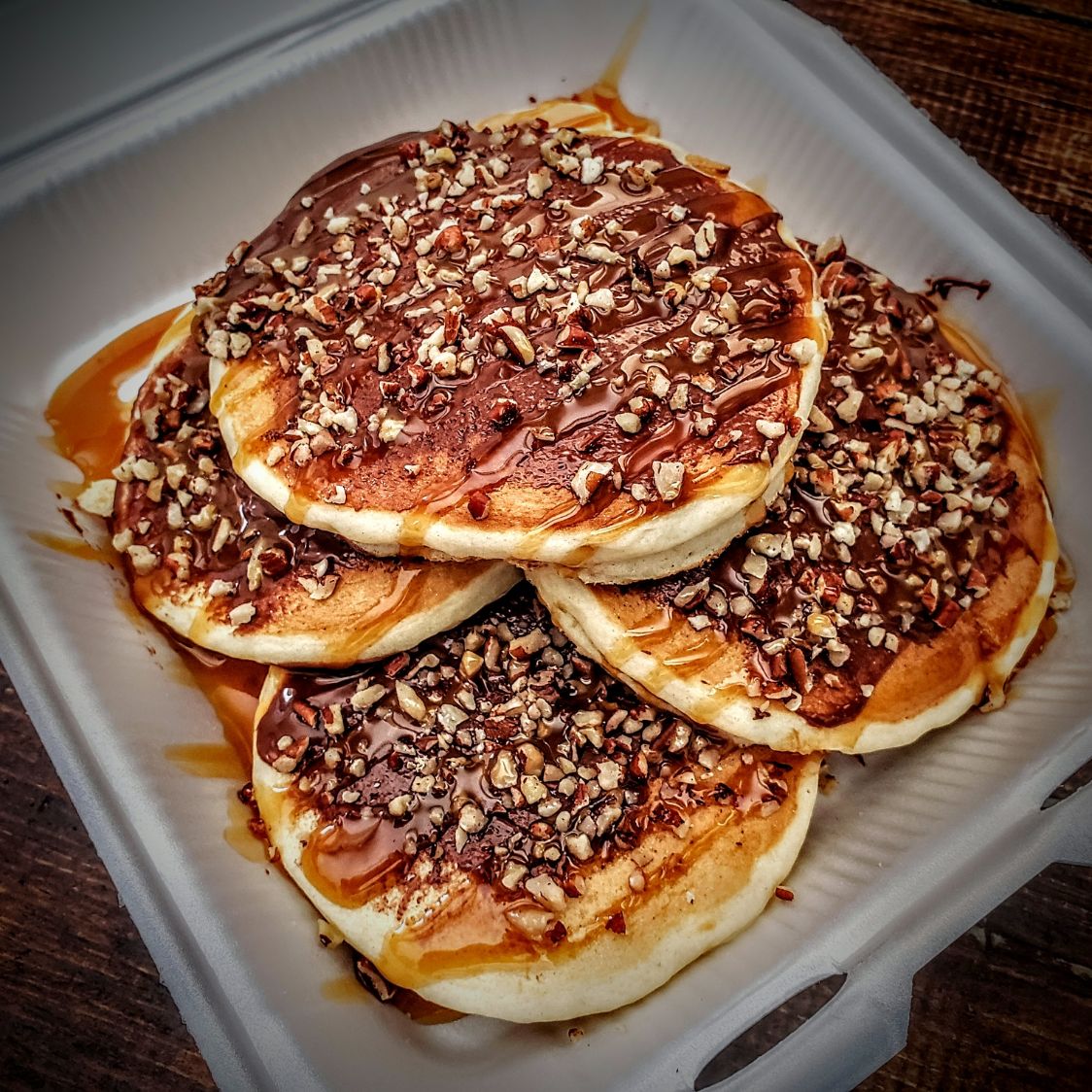 Orden de 4 Hot Cakes - Cajeta, Nuez y Banana