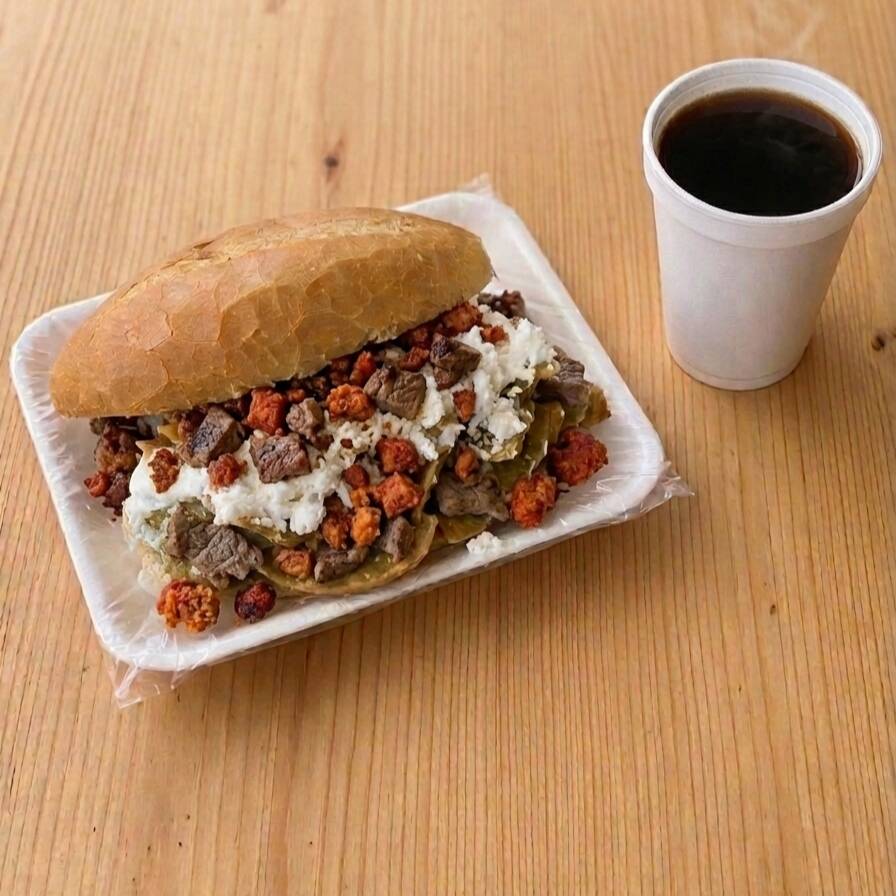 Torta de Chilaquil Campechana + BEBIDA GRATIS