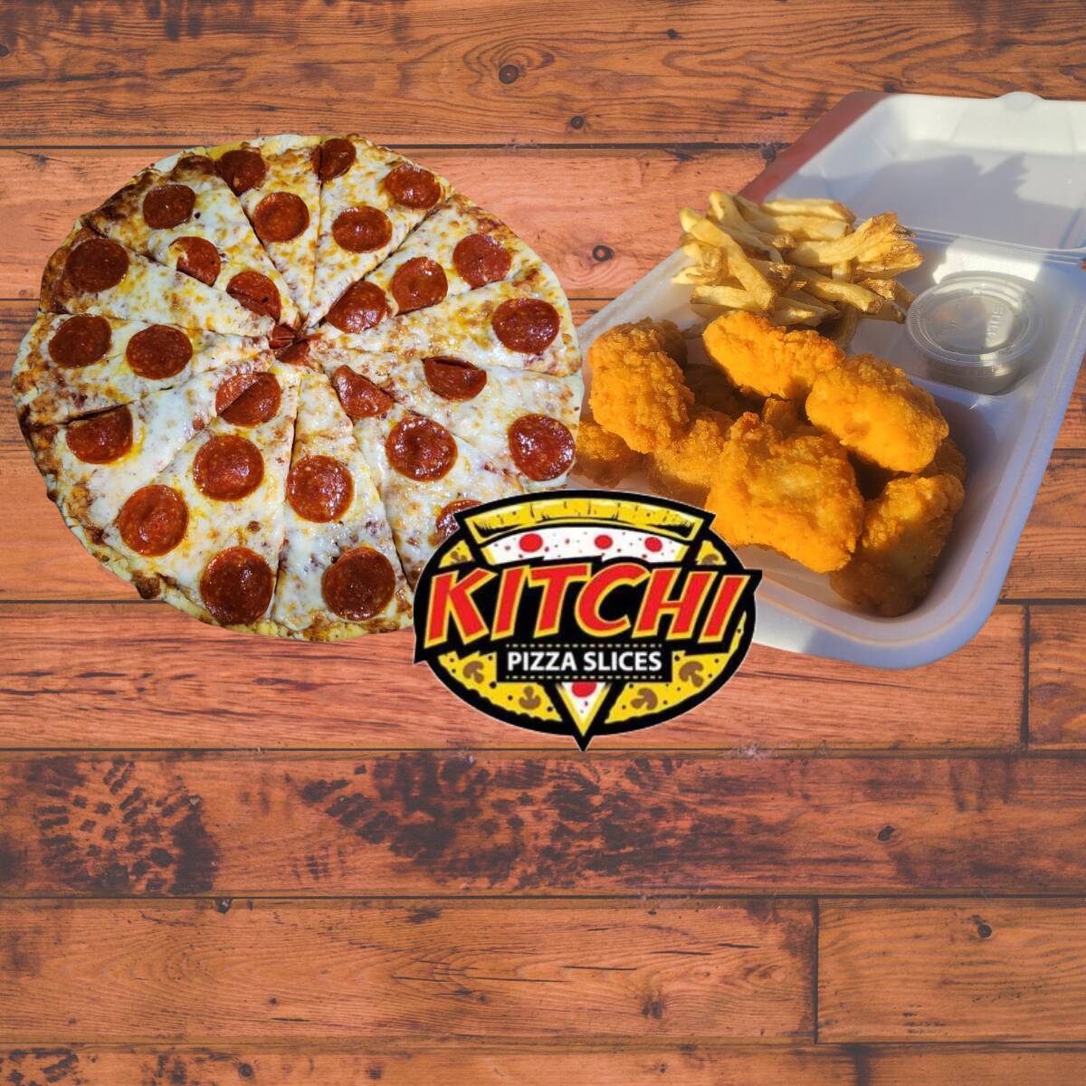 1 Pizza Grande 14" + 1 Orden de Boneless