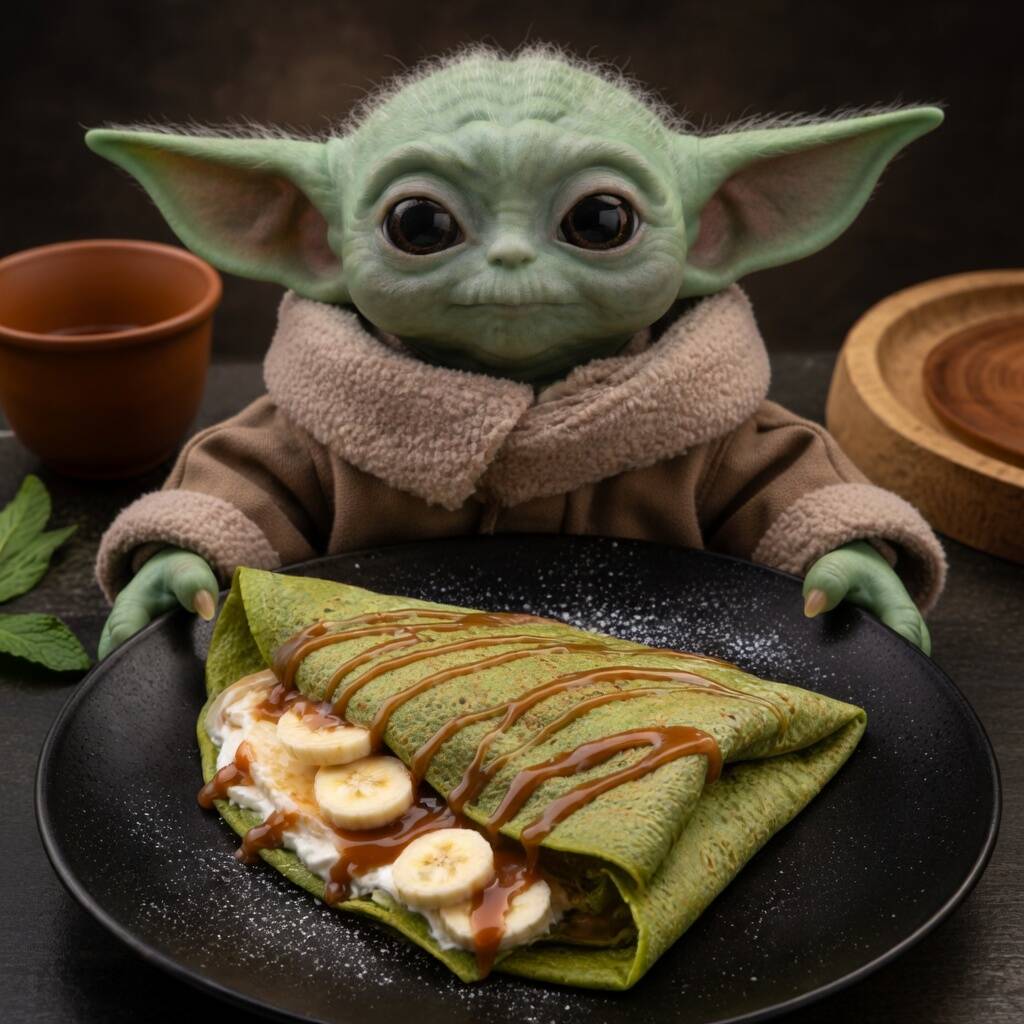 Crepa Manzana-Canela Baby Yoda