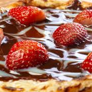 Chocolate misto com morango