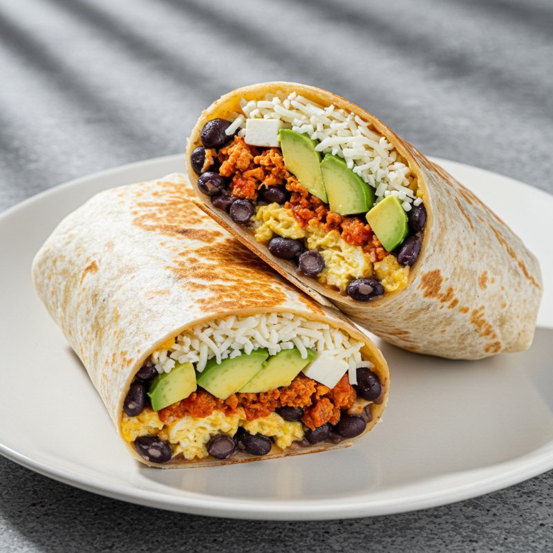 Burrito De Huevo Con Chorizo