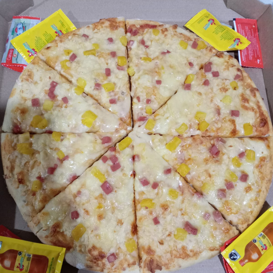 1 pizza grande hawaiana