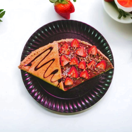 Crepa Nutella, Fresas Naturales y Nuez