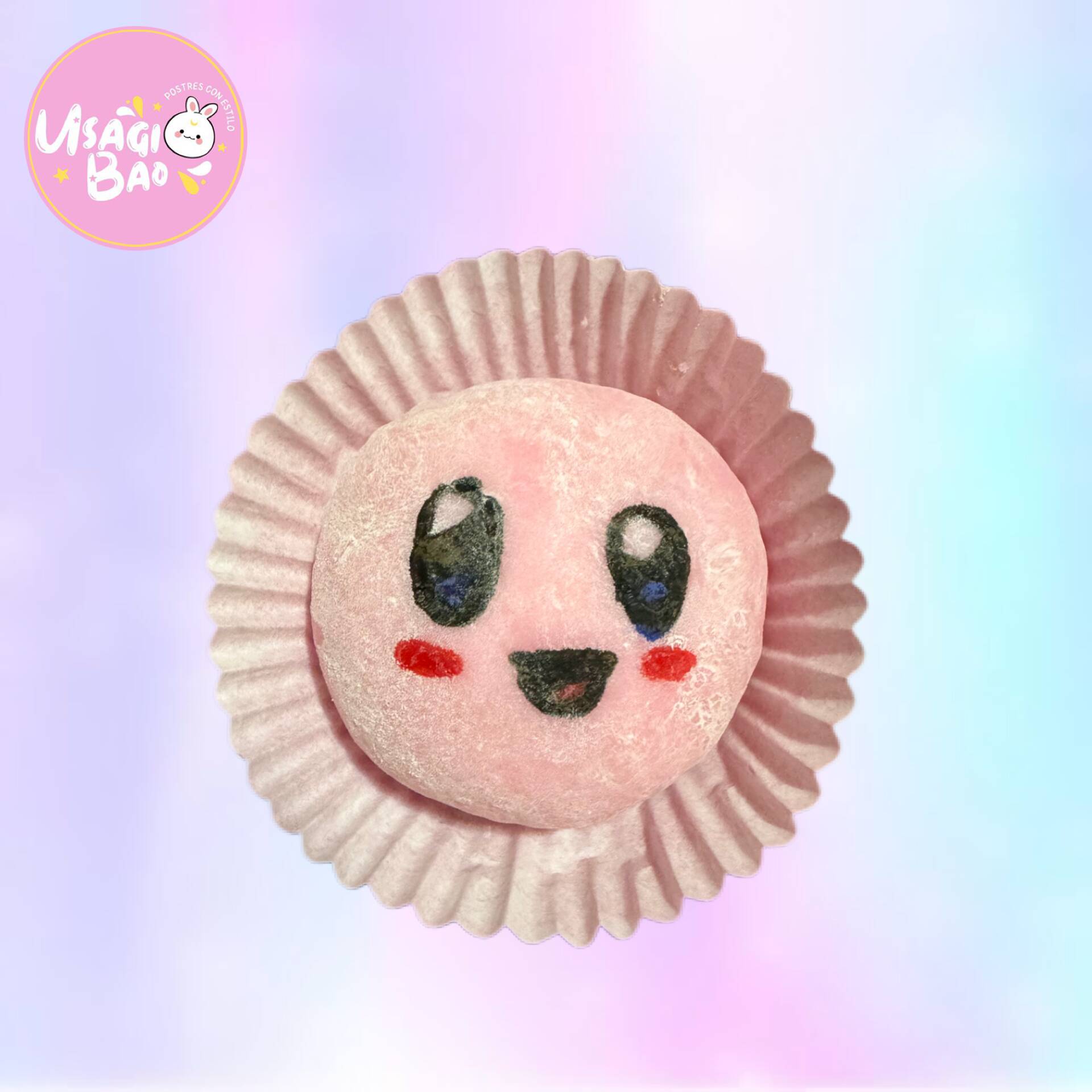 Mochi de Kirby 7 de Chantilly con Fresa