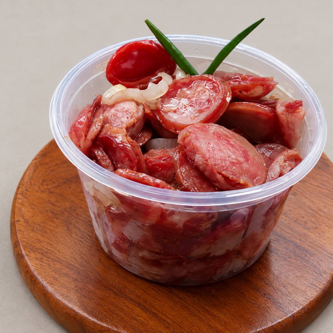Linguiça acebolada ,aproximadamente 400 gr