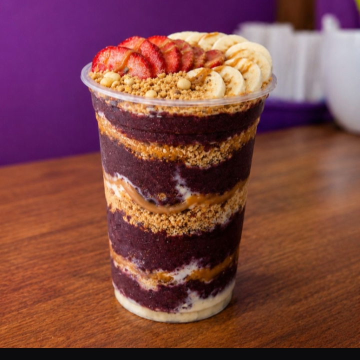 Açai 330ml acompanha granola, leite em pó e leite condensado