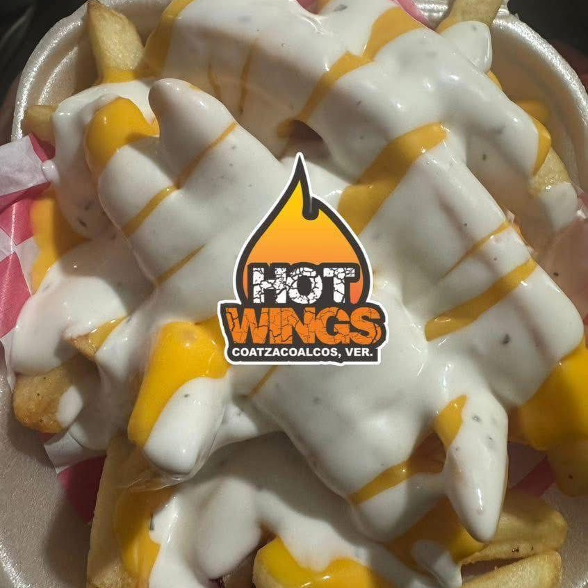 Papas con queso y ranch
