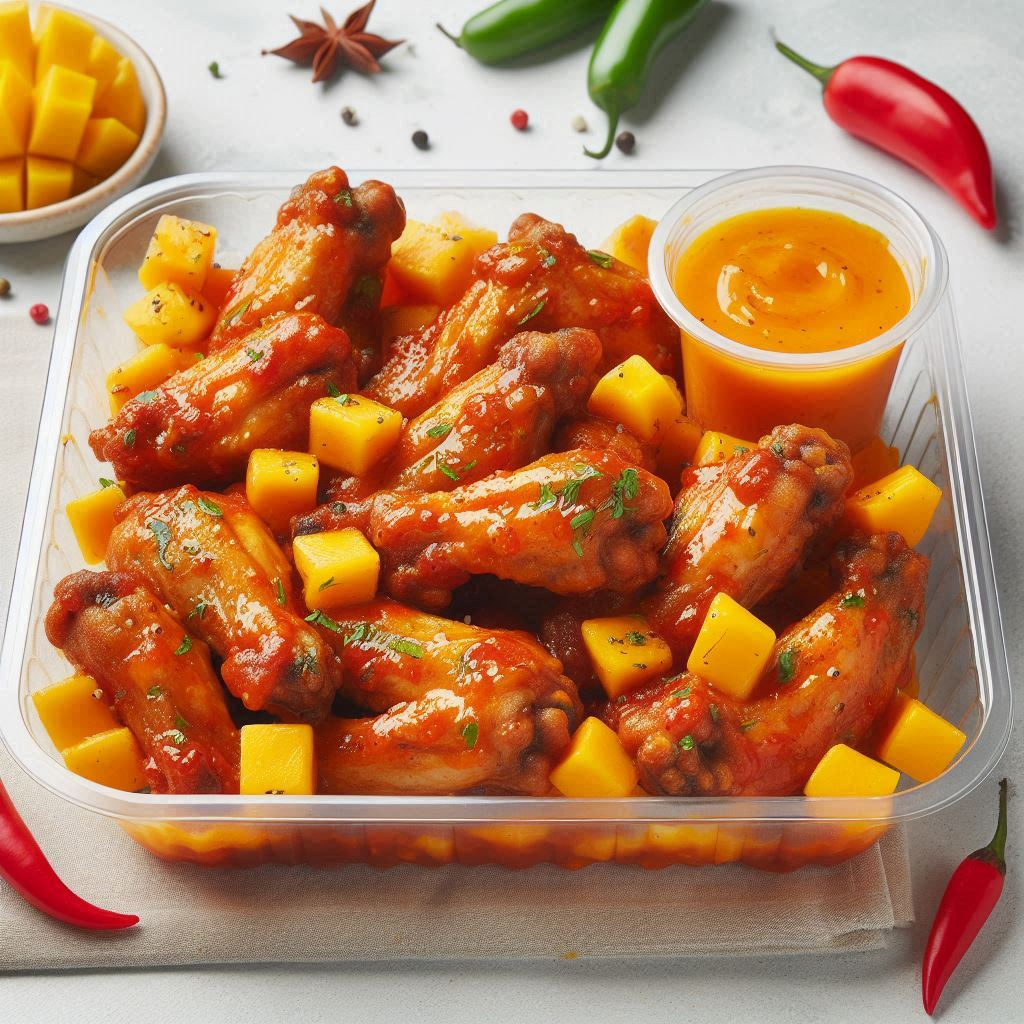 Alitas con Salsa Mango Habanero Personales