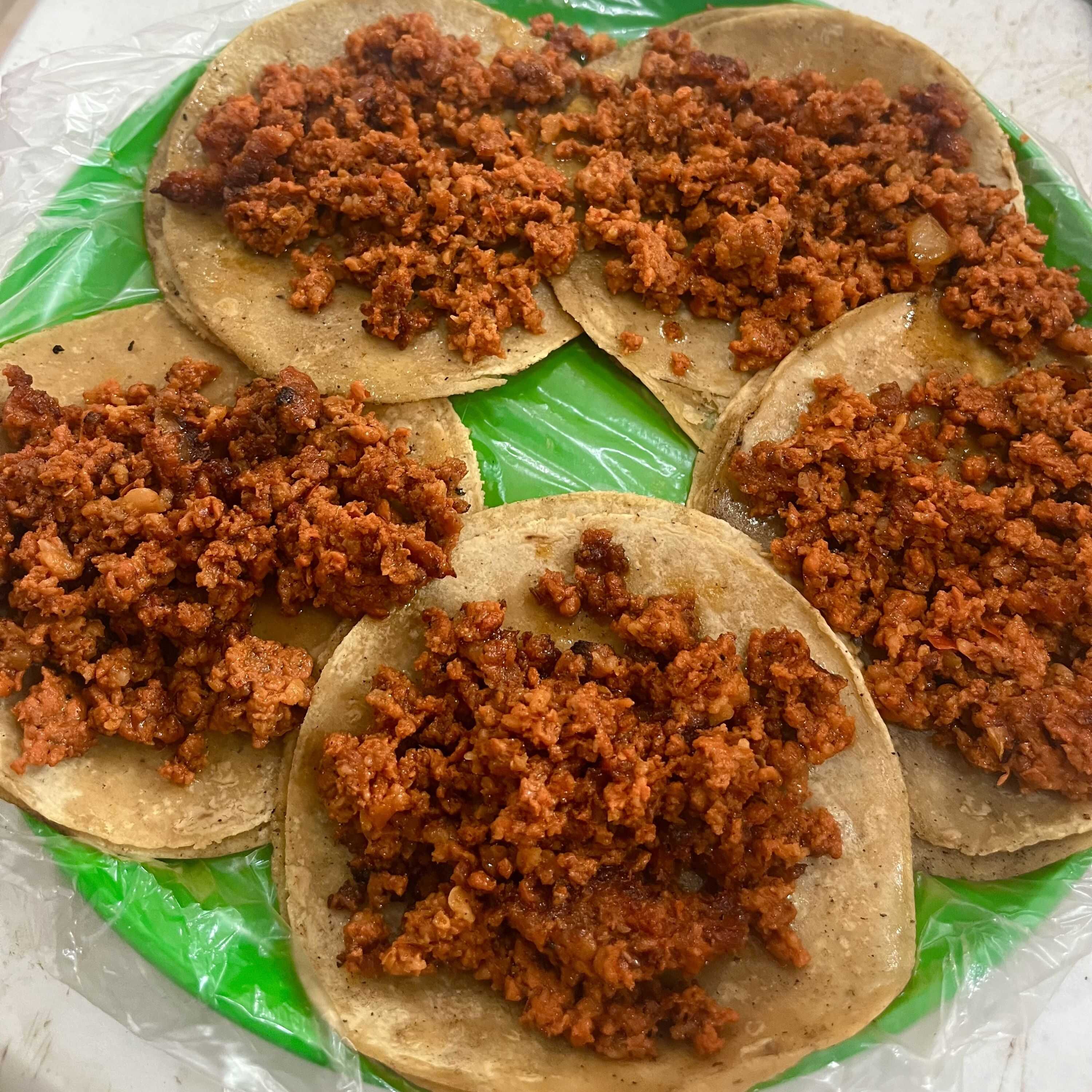 Tacos de Chorizo