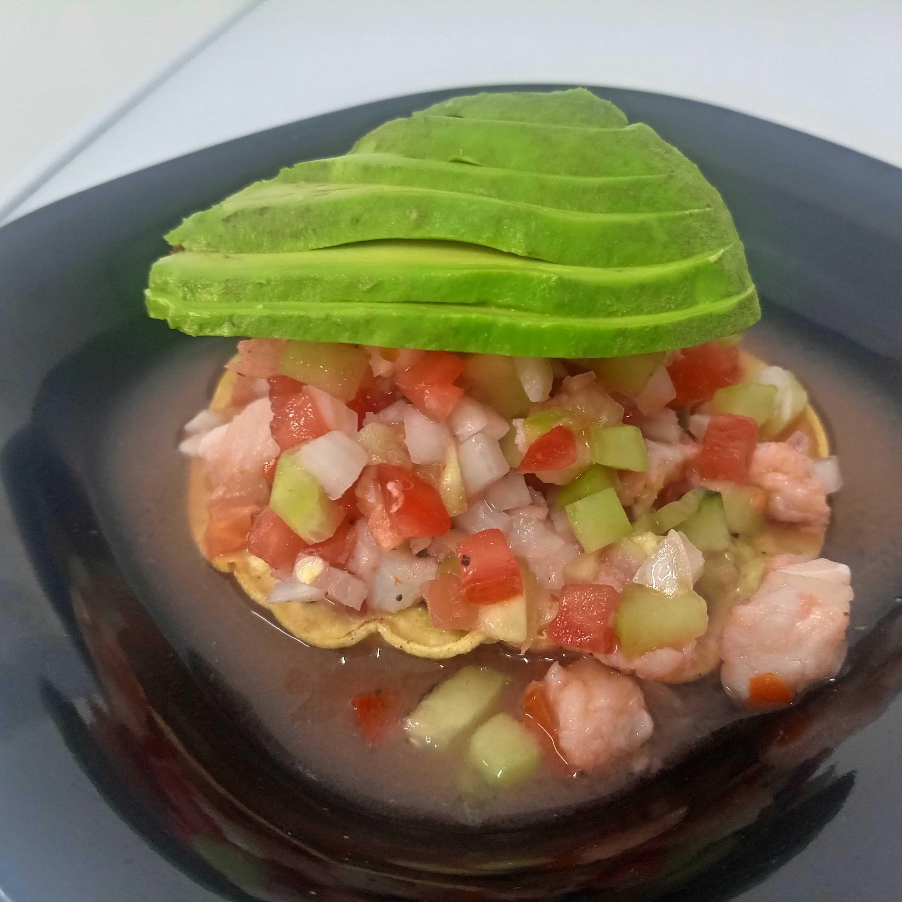Tostada de Ceviche de Pescado