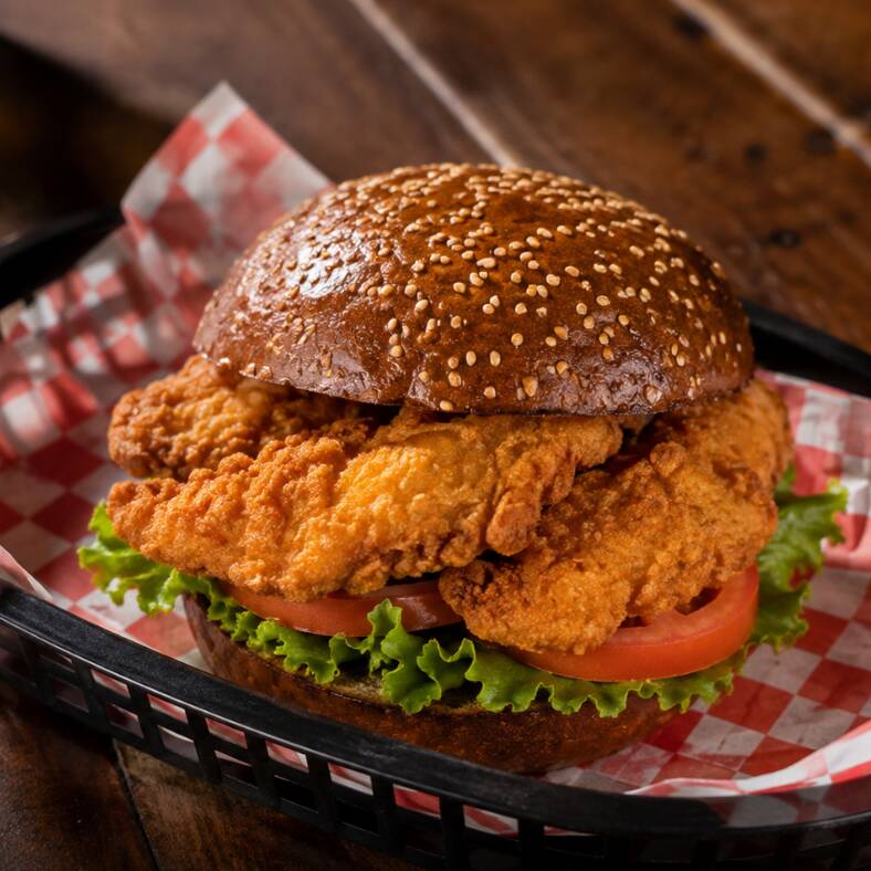 Hamburguesa de Chicken Tenders Grande (300 gr)
