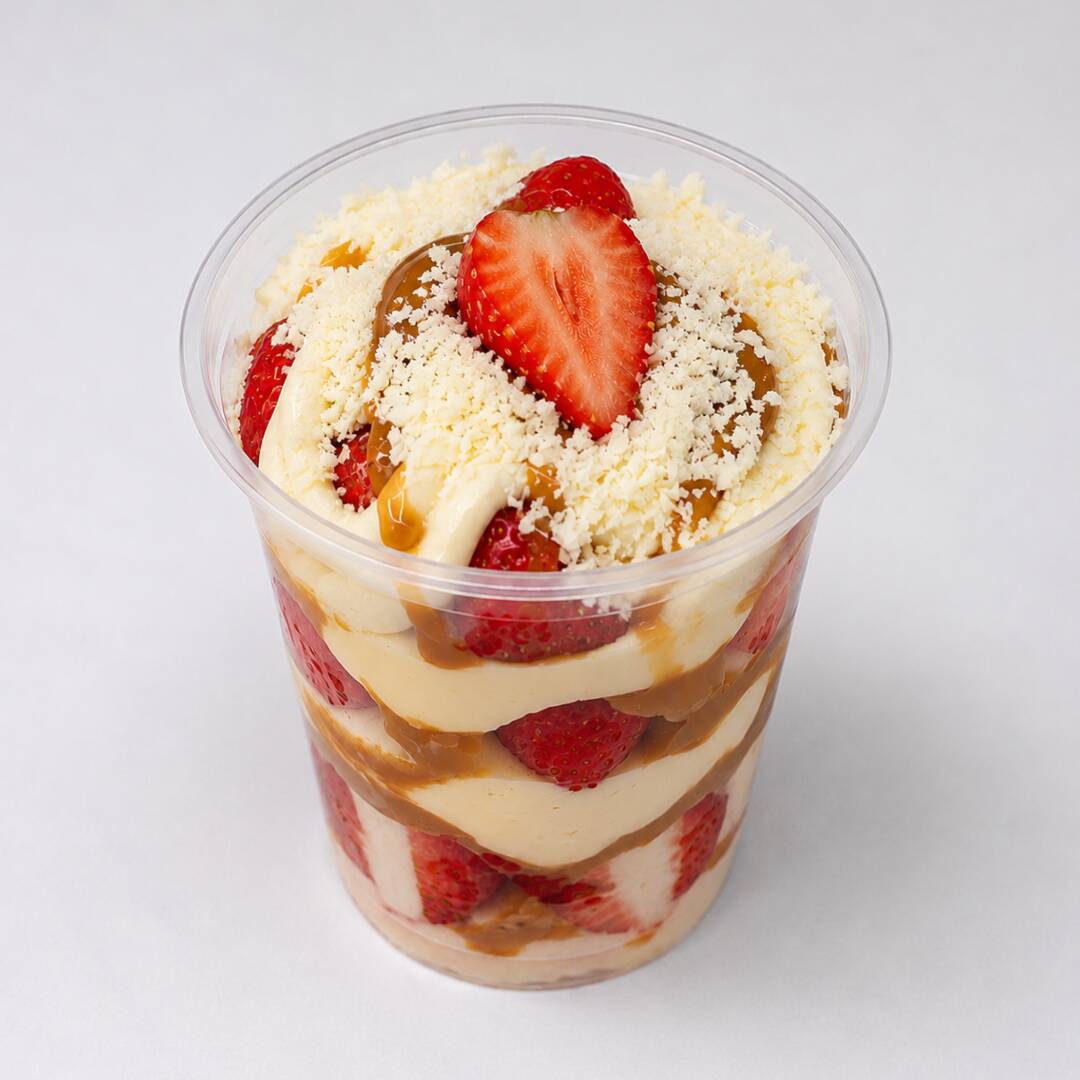 Fresas con crema y Queso 12 Oz