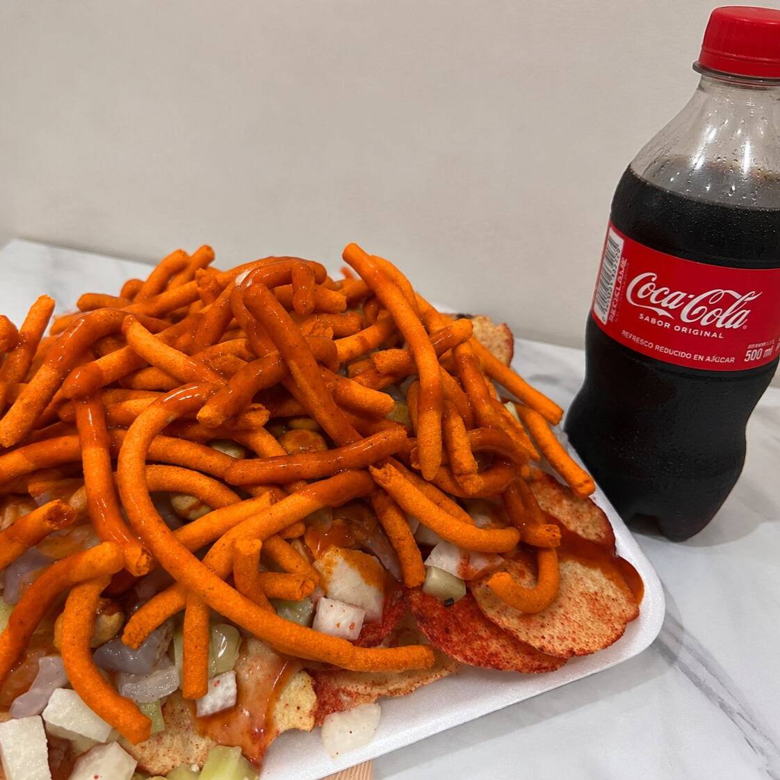 Papas Lokas + Coca Cola