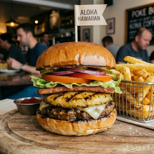HAMBURGUESA HAWAIANA