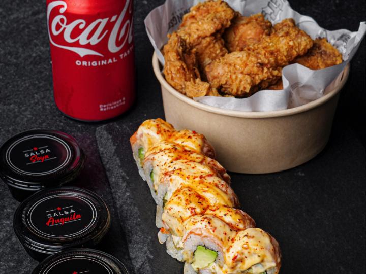 10 Makis + 6 Alitas + Bebida