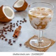 Latte coco con café