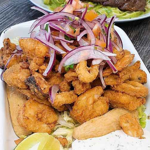 Chich. de Pescado + Ceviche o Parihuela + Refresco