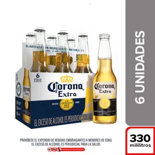 Cerveza Corona six pack 330 ml
