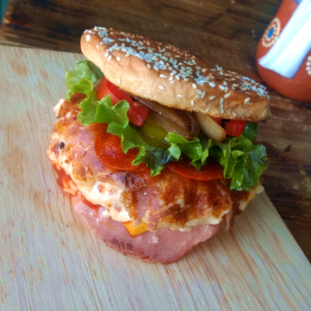 Burger-pizza