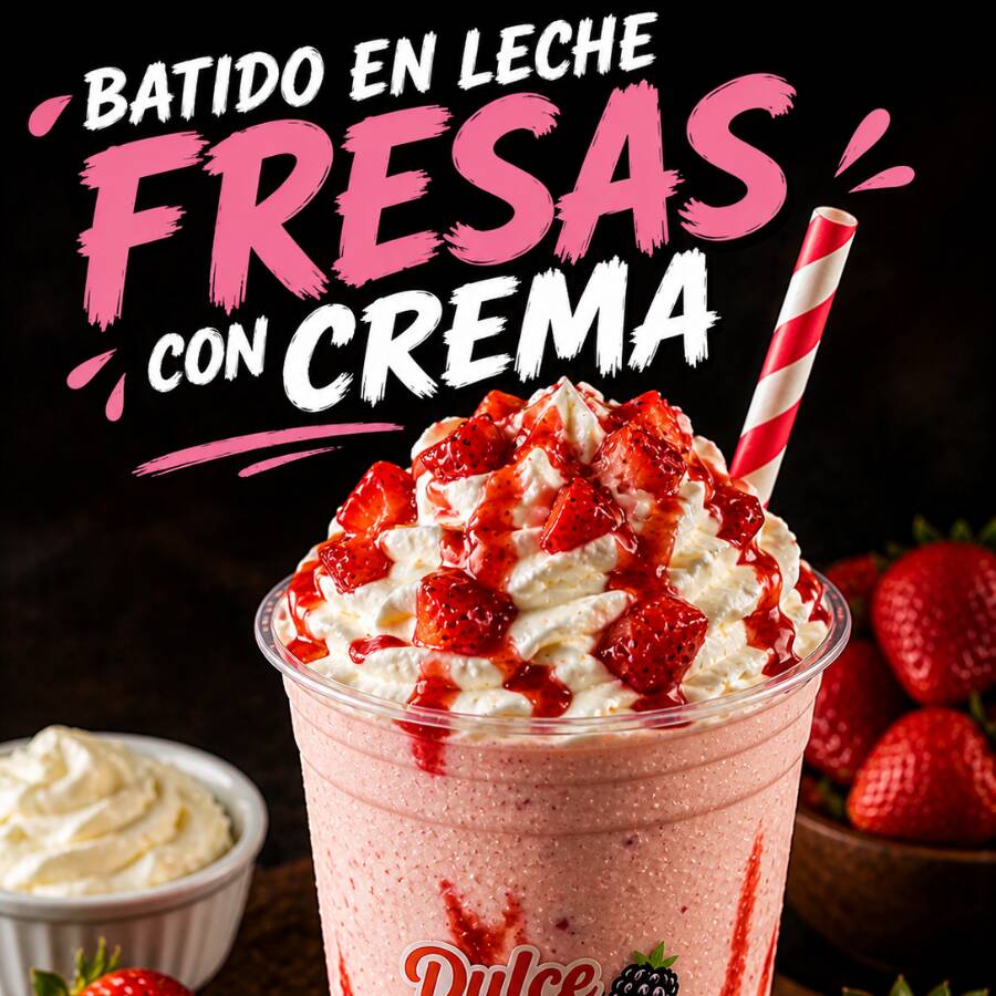 Fresas con crema