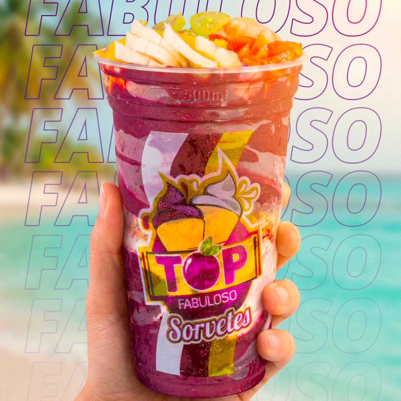 O açaí perfeito com frutas frescas, sabor tropical e energia que conquista! Uma explosão de frescor em cada colherada!