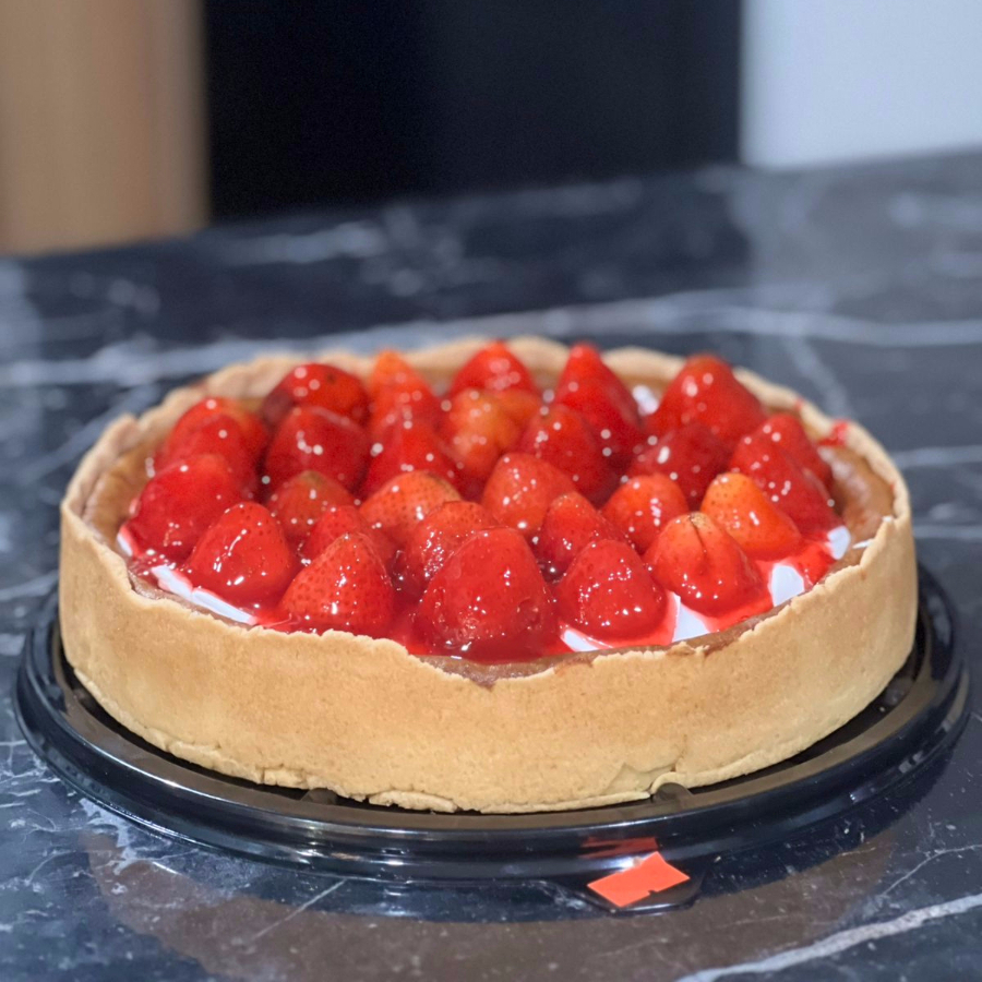 Pay de Queso con Fresas