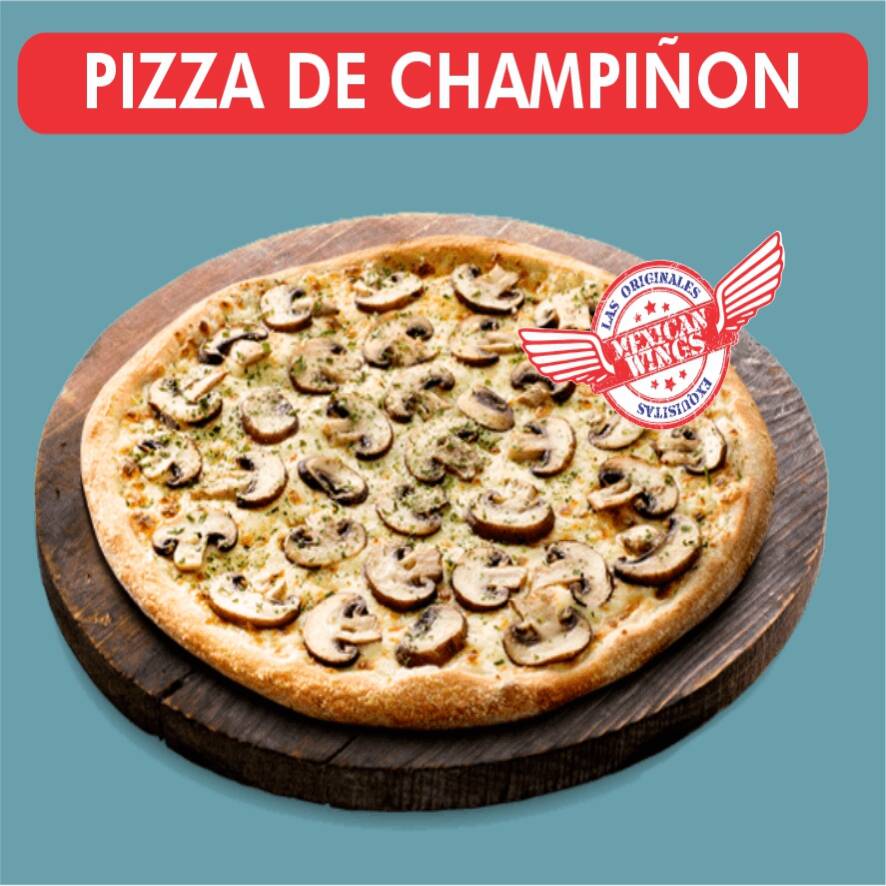 PIZZA GRANDE 8 REBANADAS CHAMPIÑON