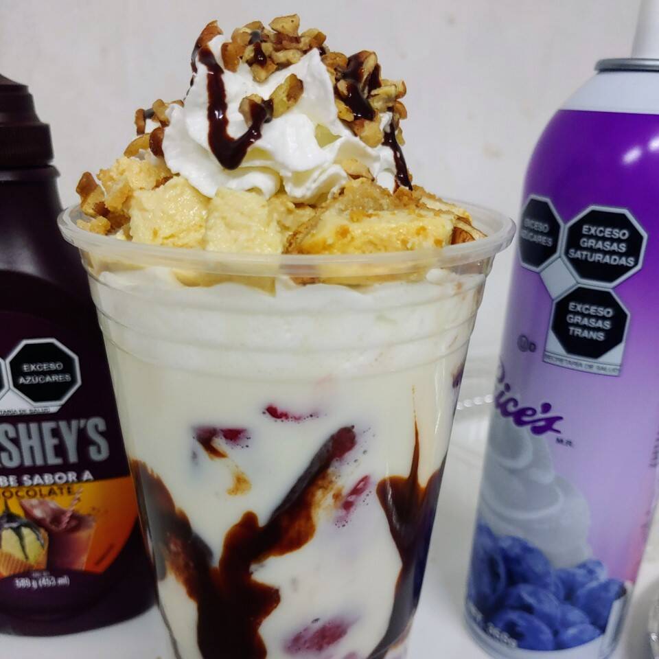 Fresas Con Crema Naturales C/cheescake (1litro)